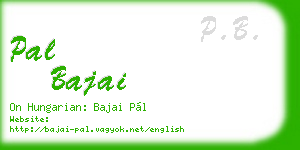 pal bajai business card